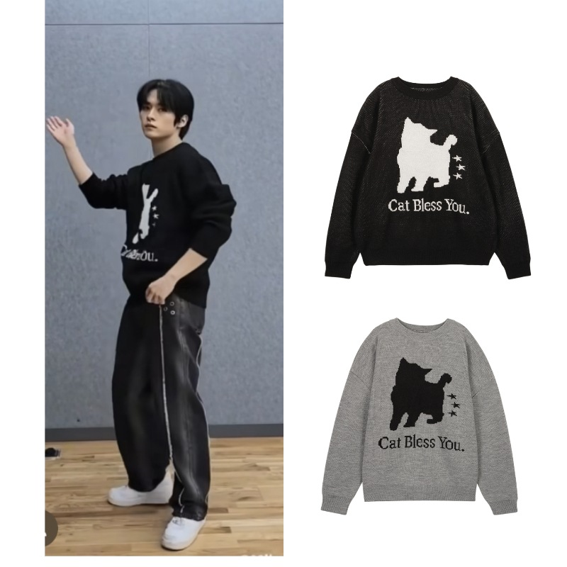 【NCT DREAM ジェミン着用】 NO COLOR STAR CAT オーバーサイズKNIT