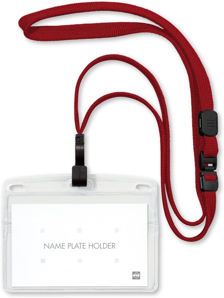 （まとめ買い）オープン工業 吊り下げ名札 ソフトヨコ名刺 フック式 10枚 赤 NL-22-RD [x3] 6,489円