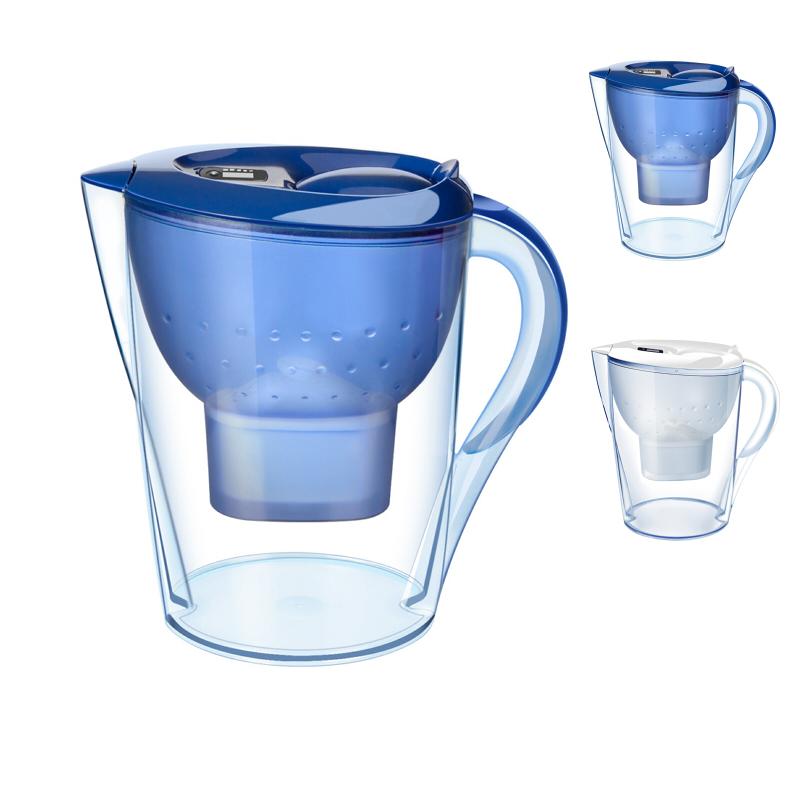 水フィルター 水差し 浄水 家庭用 浄水ポット 塩素 不純物 高速ろ過 3.5L ポット型 フィルター コンパクト ピッチャー 水 ドアポケット収納 天然水 除去浄水器