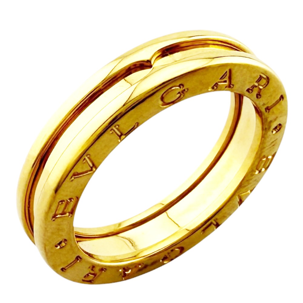 ブルガリ ビーゼロワン 1バンド リング 指輪 13号 18金 K18イエローゴールド BVLGARI 中古 美品