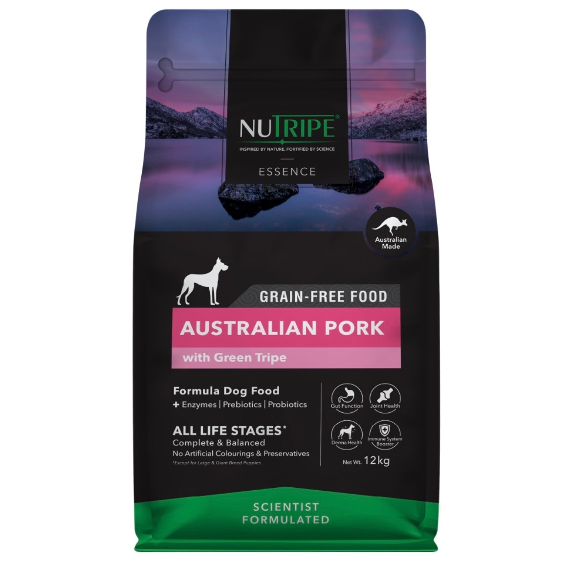 ニュートライプ 犬 ドックフード ドライ　ポーク＆グリーントライプ 12kg 正規品 ドッグフード 全犬種 全年齢 全ライフステージ オールステージ