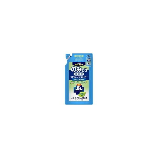 【1ケース】【お取り寄せ対象品】ペットキレイ 低刺激のみとりリンスインシャンプー 愛犬愛猫用 グリーンフローラル つめかえ用 400ml *24個