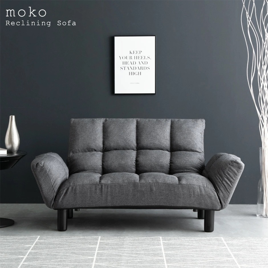 背面&肘掛リクライニング 2人掛け コンパクト ソファー おしゃれ リクライニング 脚付き リクライニング 二人掛け ソファ 北欧 一人暮らし ローソファ リビング ソファーベッド