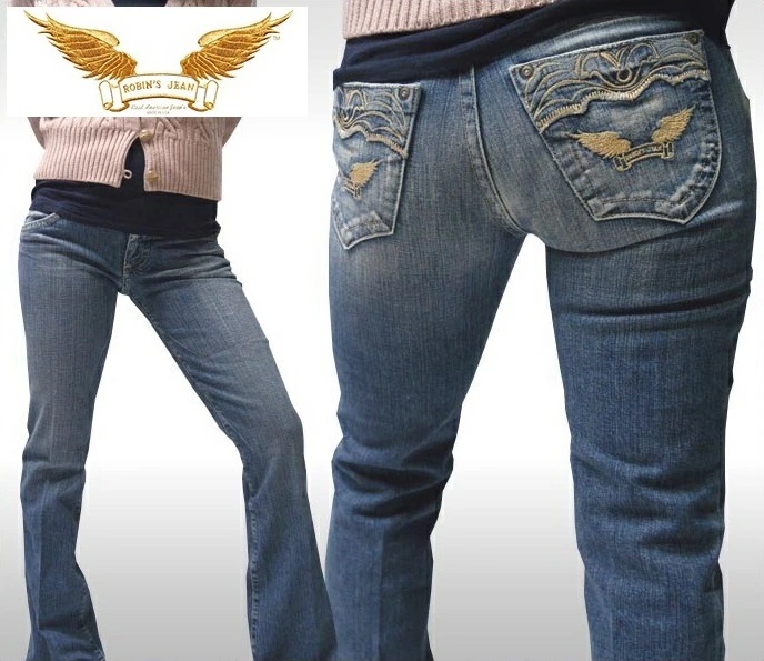 ロビンズ ジーン レディース デニム ローライズ ブーツカット ジーンズ ROBIN S JEAN GOLDEN STAR W09 インポート セレブ ハイブランド パンツ サファリ ロビンジーンズ