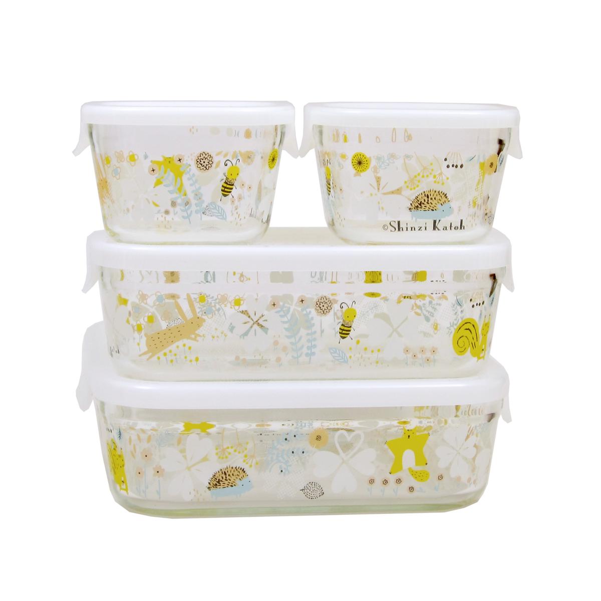 イワキ ニューパック & レンジ 7点セット シンジカトウシリーズ 北欧の庭