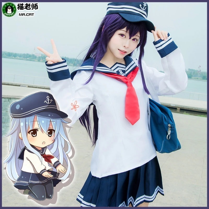 猫老师舰娘晓响雷电cosplay水手服装全套舰队collection女装制服