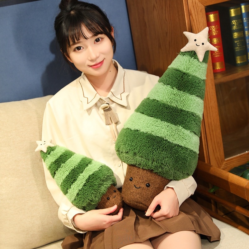クリスマスツリーの大きなぬいぐるみの抱き枕プレゼント彼女にクリスマスの祝日の飾り物クリスマスプレゼント