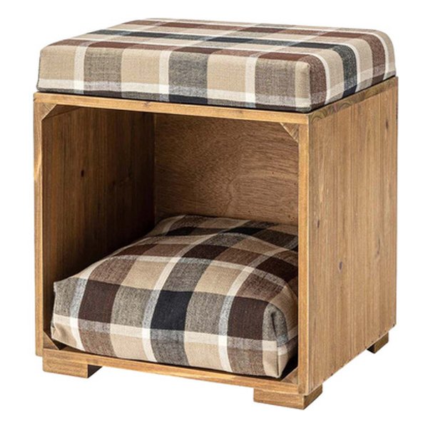 ペットスツール チェック柄 幅34×奥行き29.5×高さ39cm PET-169C