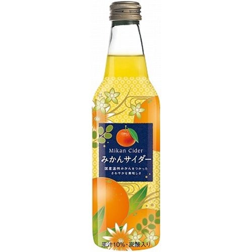 【全国送料無料】 川崎飲料 みかんサイダー 340ml×24本