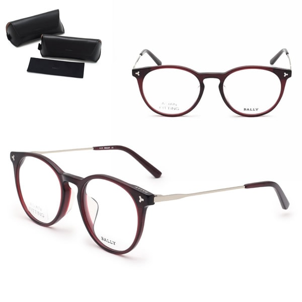 フレーム BY5026D/V-066-52 フレーム メガネ 眼鏡 フレームのみ アジアンフィット バーガンディ シルバー