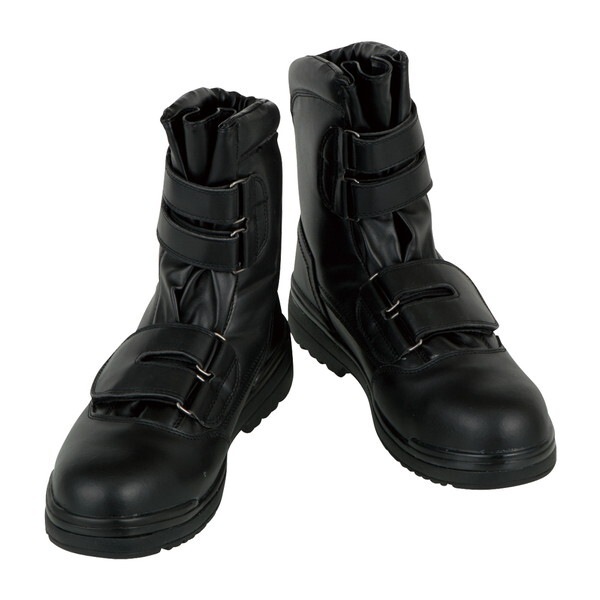 コーコス ZA-49 S/FORCE 半長靴マジック式セーフティーブーツ ブラック 25.5