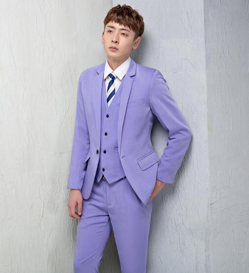 メンズタキシードスーツ3点セットアップ　カラフル　ステージ演出服 結婚式　撮影フォト　スタジオ　テーラードジャケット　司会者 カラオケジャケット フォーマル　パーティー 舞台ダンス　撮影専門服