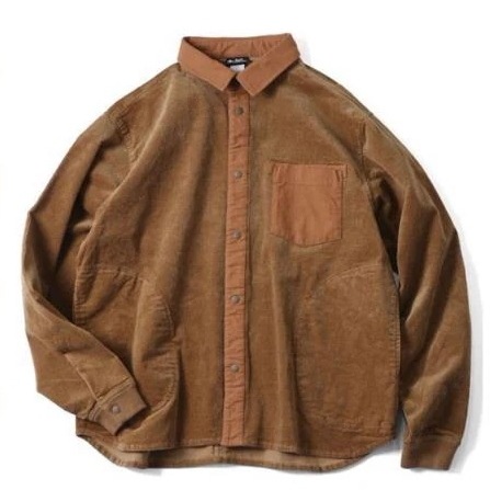 シャツ ジャケット ストレッチコーデュロイシャツJKT G433763 メンズ レディース コットン 綿 【セール品の為返品・交換不可商品】