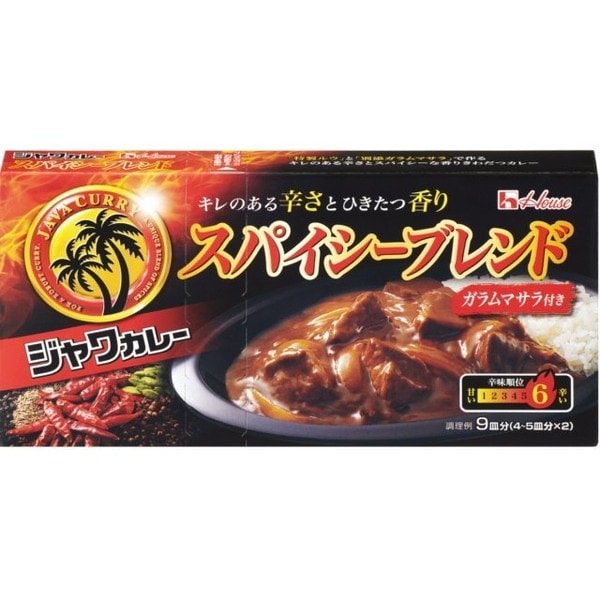 ハウス ジャワカレー スパイシーブレンド 191g 10 メーカー直送