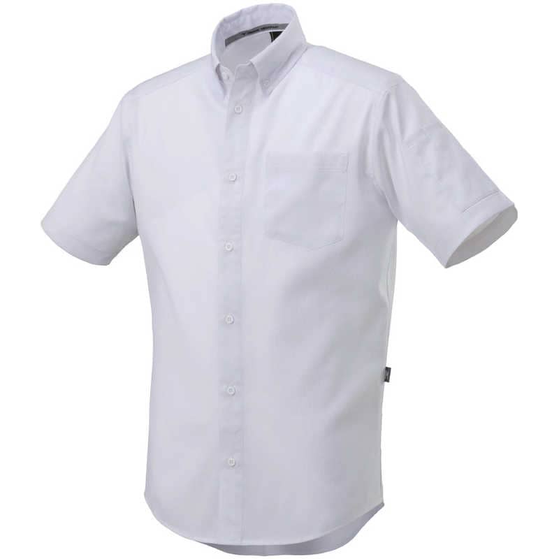 ミズノ　布帛ワークシャツ(半袖/制電素材)［ユニセックス］ 4XL-8 01：ホワイト　F2JC158001