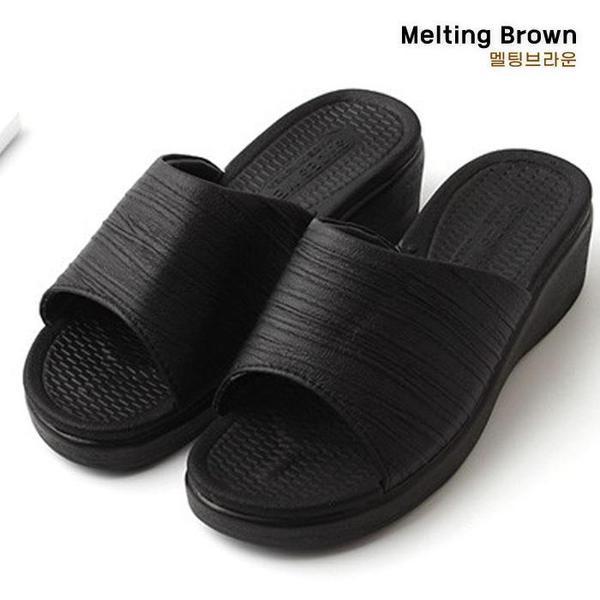 女性用チャンキーヒールスリッパ オフィススリッパ JJ24