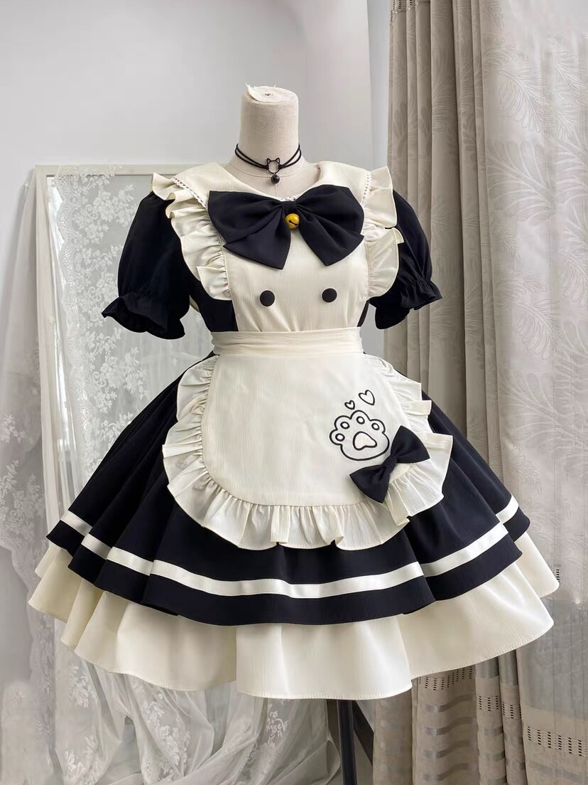 lolita地雷パーカーロリータ ワンピース ゴスロリドレスメイド服ロリータドレス可愛い柔らかい女の子甘い制服スーツ