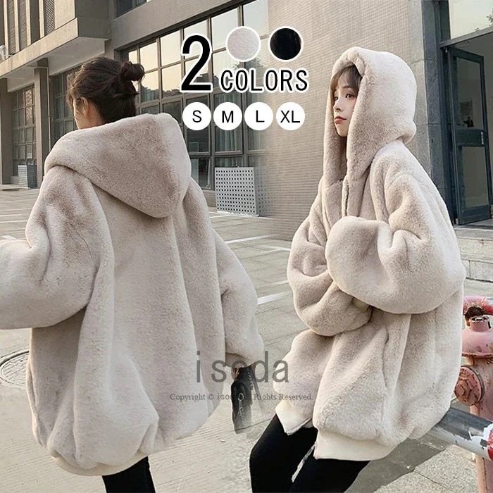 トップス 冬 ファーコート レディース コート 冬 コート ジャケット きれいめ カジュアル フード付き フェイクファー アウター ロングコート ジャケット レディース カジュアル もこもこ ふわふ