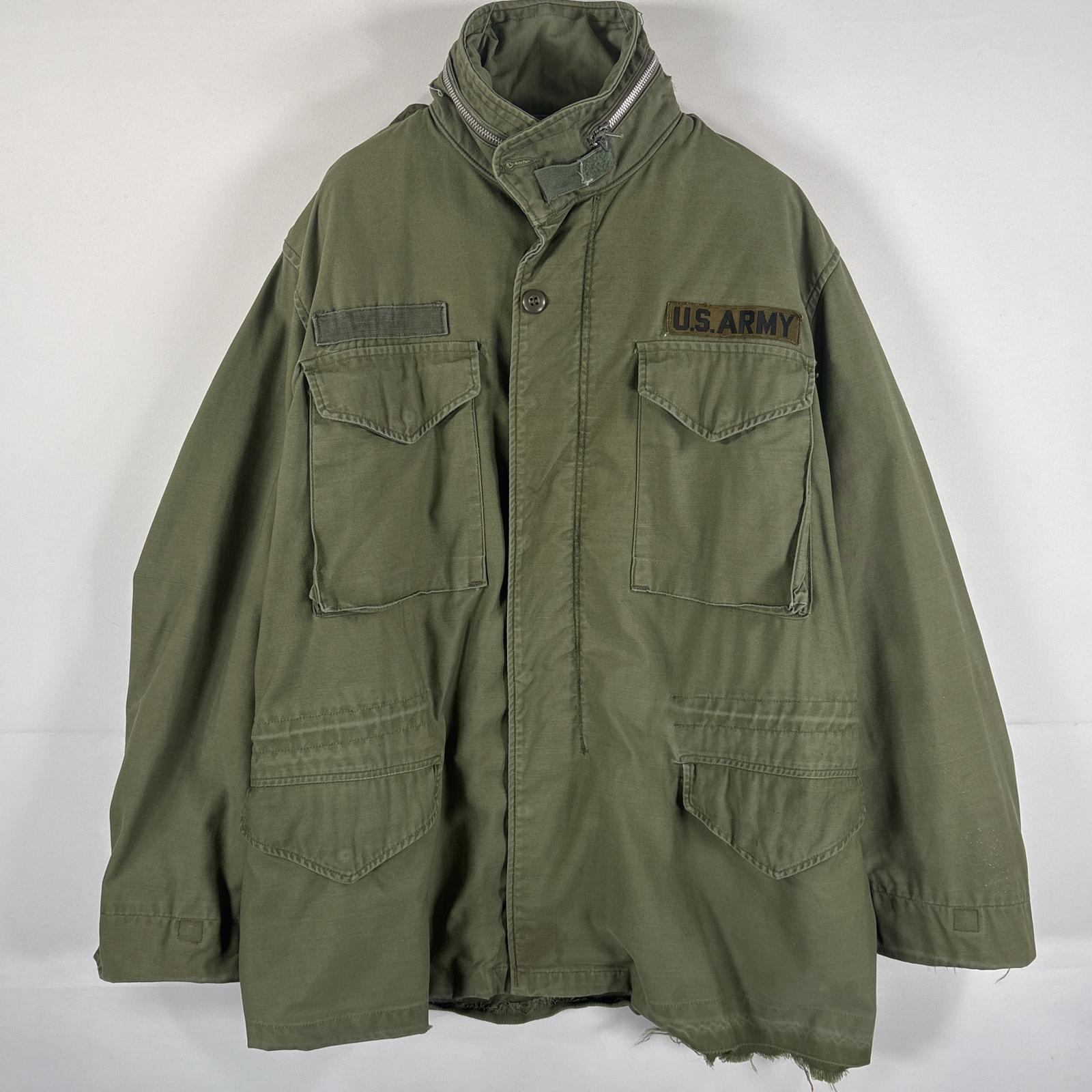 古着 ヴィンテージ Mー65 2nd ミリタリージャケット フィールドジャケット グレーライナー 米軍 フード付き オリーブグリーン メンズ
