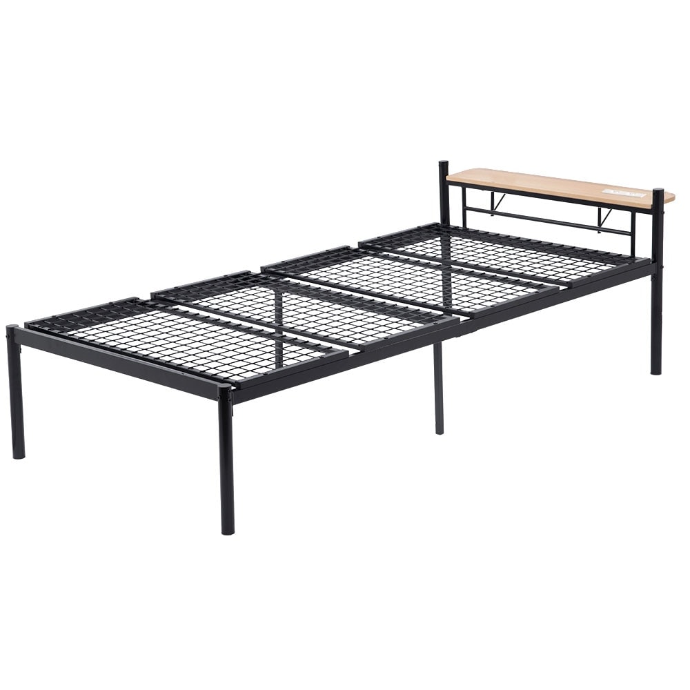 【国内即日発送】ベッド シングルベッド パイプベッド 一人暮らし コンセント付き 子供部屋 ホワイト