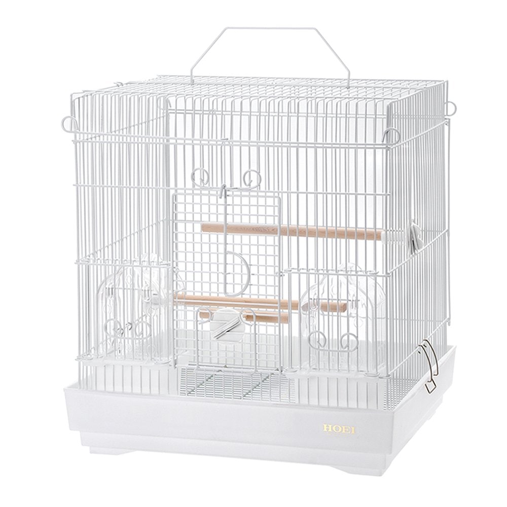 鳥かご　ＨＯＥＩ　４０手のりＰ　ホワイト　（３９．６X２９．７X４１．５ｃｍ）　フィンチ　小型インコ　ＣＲＣ55―15―10―15―00