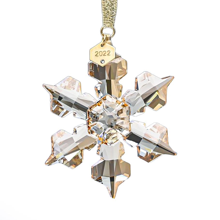 2022年度限定生産品 クリスマス Festive オーナメント スノーフレーク ゴールド 飾り 5634888 インテリア オブジェ 置物