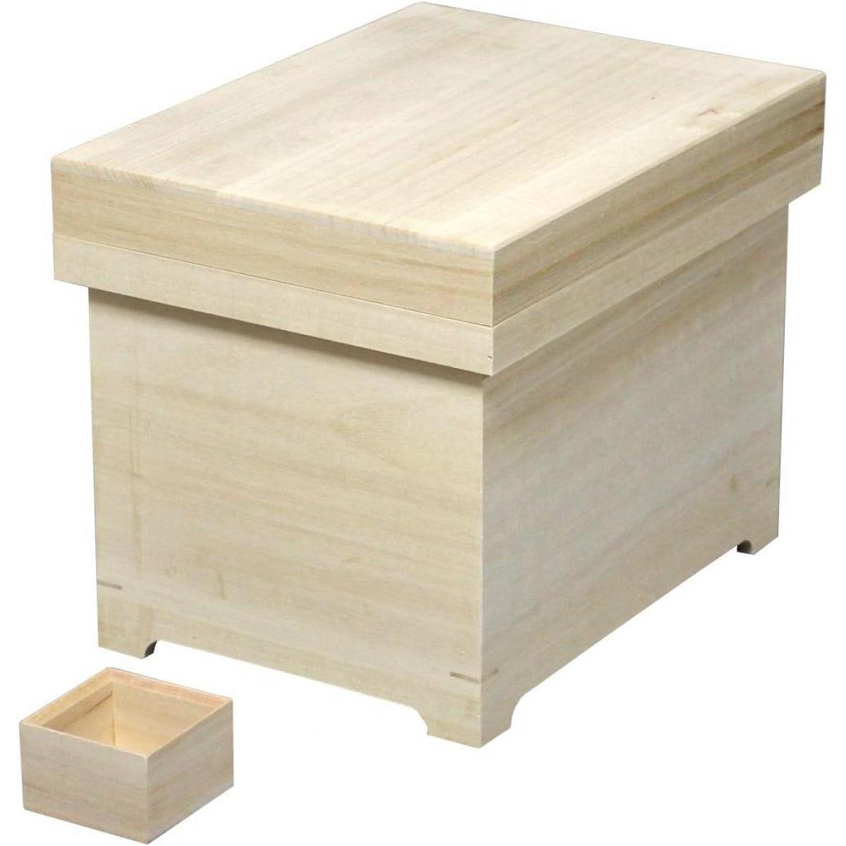 桐製米びつ 5kg用 （桐製一合マス付 かぶせ式フタ F-5）桐製米びつ 5kg用 （桐製一合マス付 かぶせ式フタ F-5）