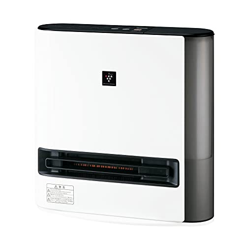 シャープ 加湿 セラミックヒーター HX-TK12-W 足元ロング温風 プラズマクラスター フィルター自動洗浄 加湿量 650mL/h 日本製