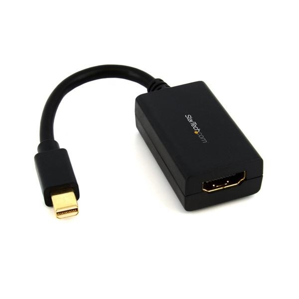 （まとめ）StarTech MiniDisplayPort-HDMI変換アダプタ（黒） MDP2HDMI 1個3セット