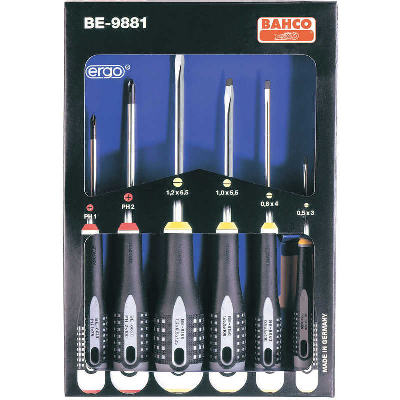 スナップオンツールズ　エルゴドライバーセット　BE9881 (1セット6本)