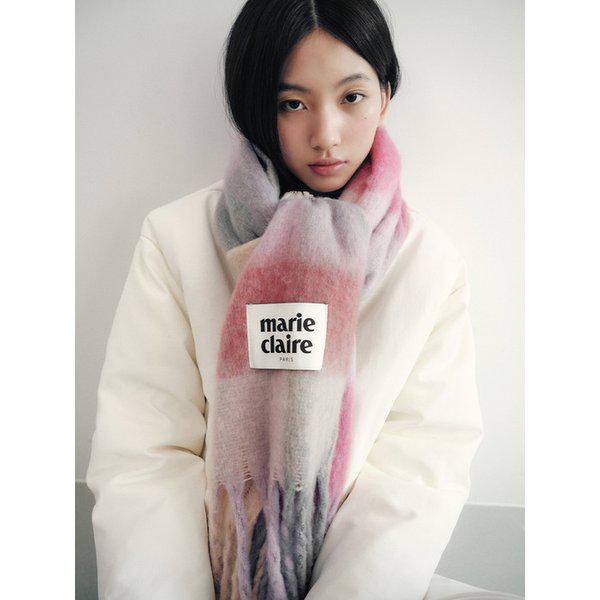 ミニコットンキャンディチェックマフラー(MAEDSC04MPK)