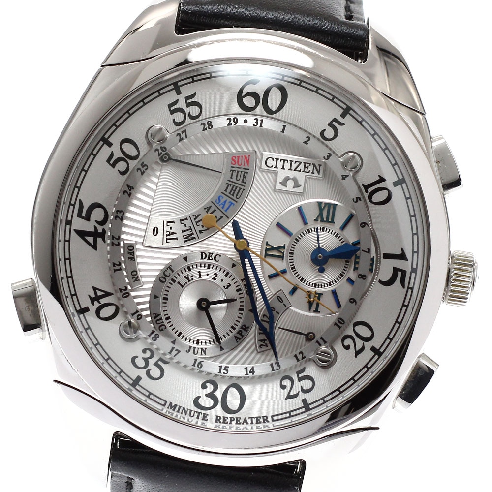 シチズン CITIZEN CTR57-0892/6765-T005667 カンパノラ パーペチュアルカレンダー ミニッツリピーター クォーツ メンズ _940197【中古】