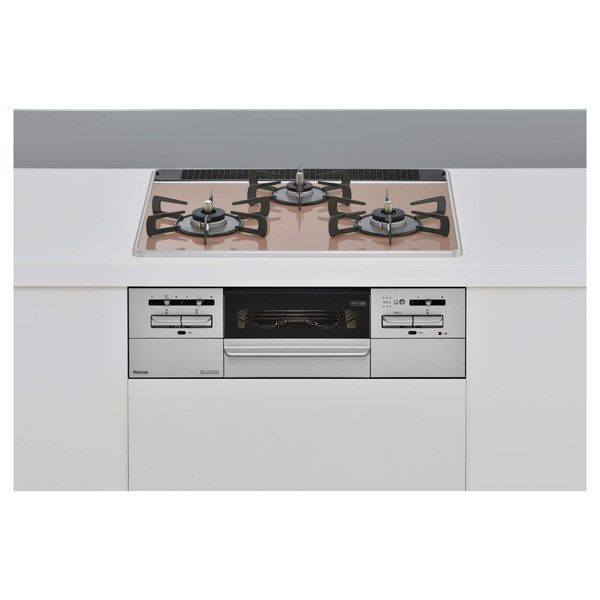 ビルトインガスコンロ 都市ガス用 両側強火力 幅60cm RS31W35P43DGAVW-13A サクラグレージュ Mytone