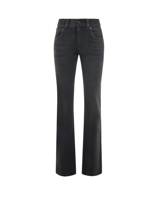 BALENCIAGA Women Denim Pants 838692 TSWC38582 Black