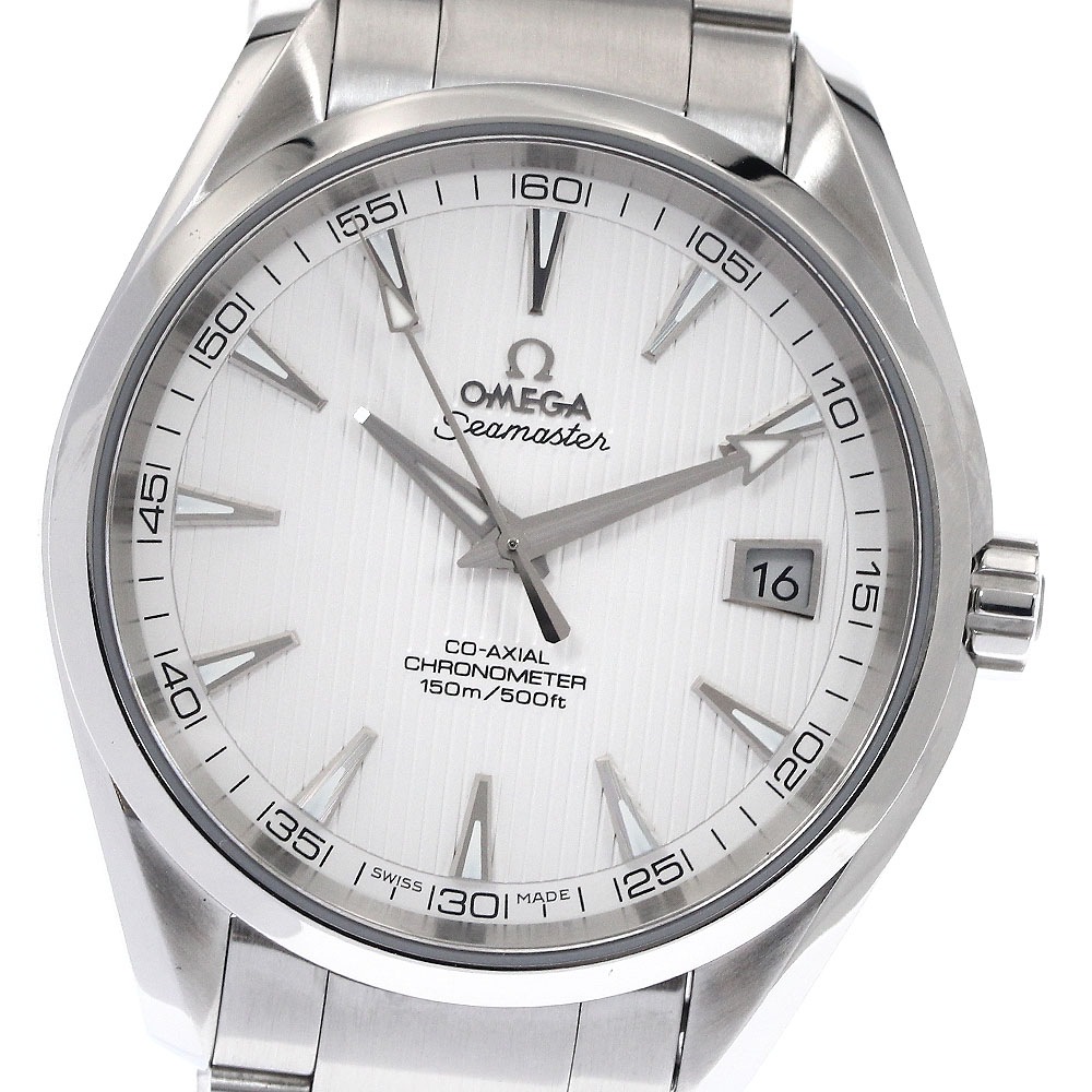 オメガ OMEGA 231.10.42.21.02.001 シーマスター アクアテラ デイト コーアクシャル 自動巻き メンズ 保証書付き_901118【中古】