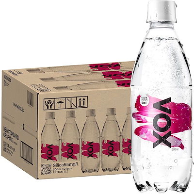 他サイト： VOX(ヴォックス) 強炭酸水 シリカ 55mg/L 無糖 500ml ×24本の商品画像