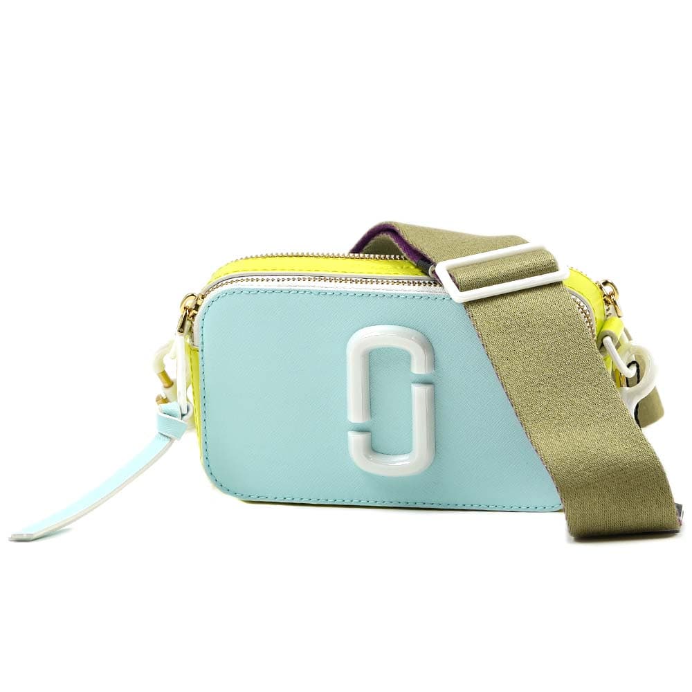 マークジェイコブス バッグ MARC JACOBS M0014889-498 ダブルJロゴ セラミック スナップショット カラーブロック ショルダーバッグ スモール カメラバッグ クラッチ THE C