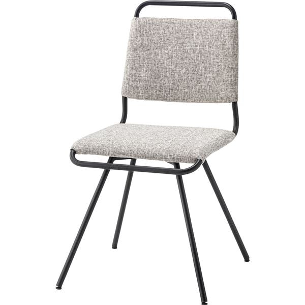 回転式チェア ライトグレー 約 W48xD57.5xH84xSH44.5cm 組立式