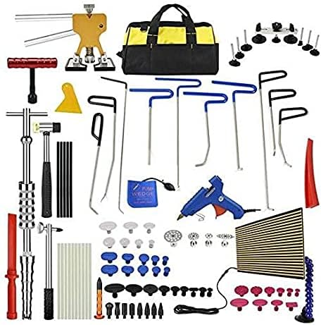 Furuix 車 デントリペア 工具セット 車の凹修復の道具セット 凹み直し バキュームリフター デント 押し出し工具 作業 板金道具 全キット デントツールセット