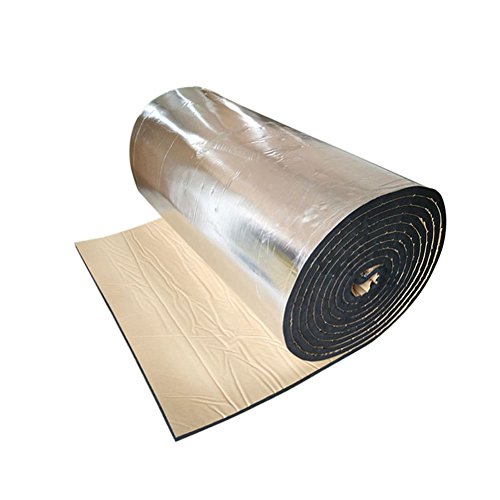 サイズ：厚さ10mm 車用断熱マット　140*100CM　断熱マット　ドア断熱　アルミ箔　フォーム