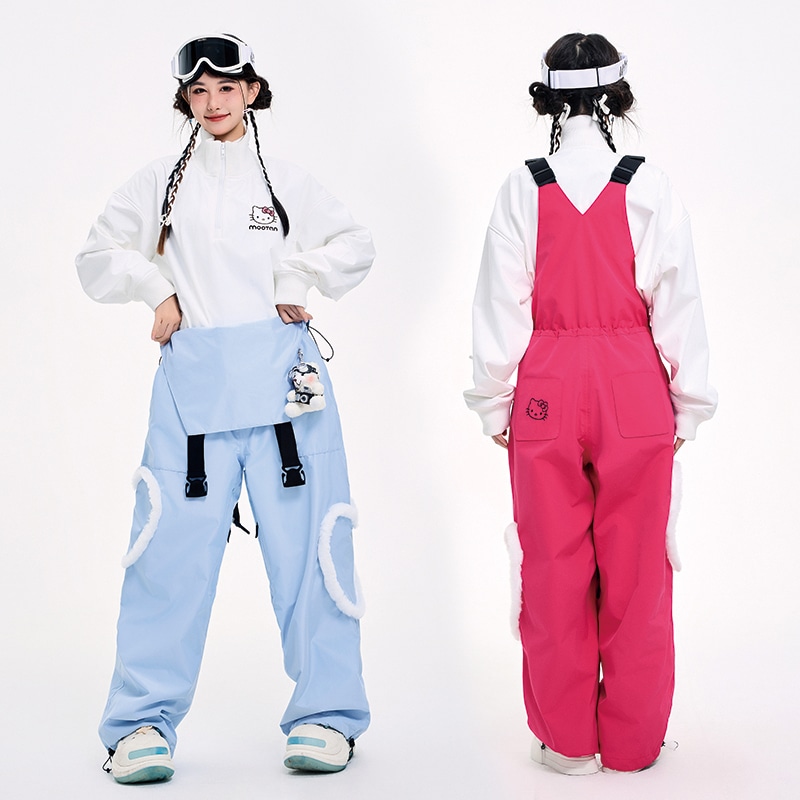 スノーボードウェア 2024 2025 つなぎ レディース 防水15000 オーバーホール パンツ スウェット スノボー スキーウェア スノボウェア 韓国風