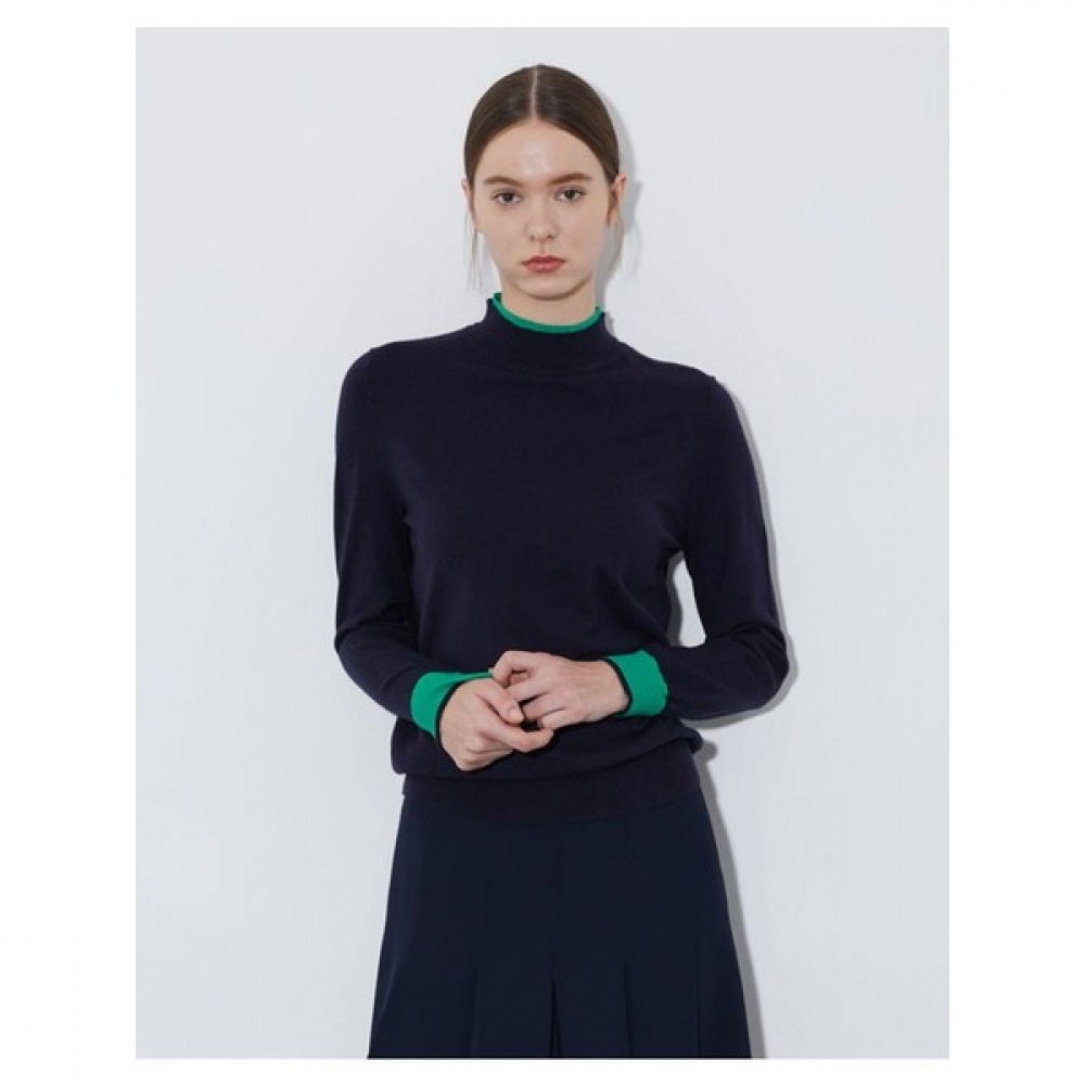 (オリビアローレン) ハーフネックニットプルオーバー_VOBBL4S1141