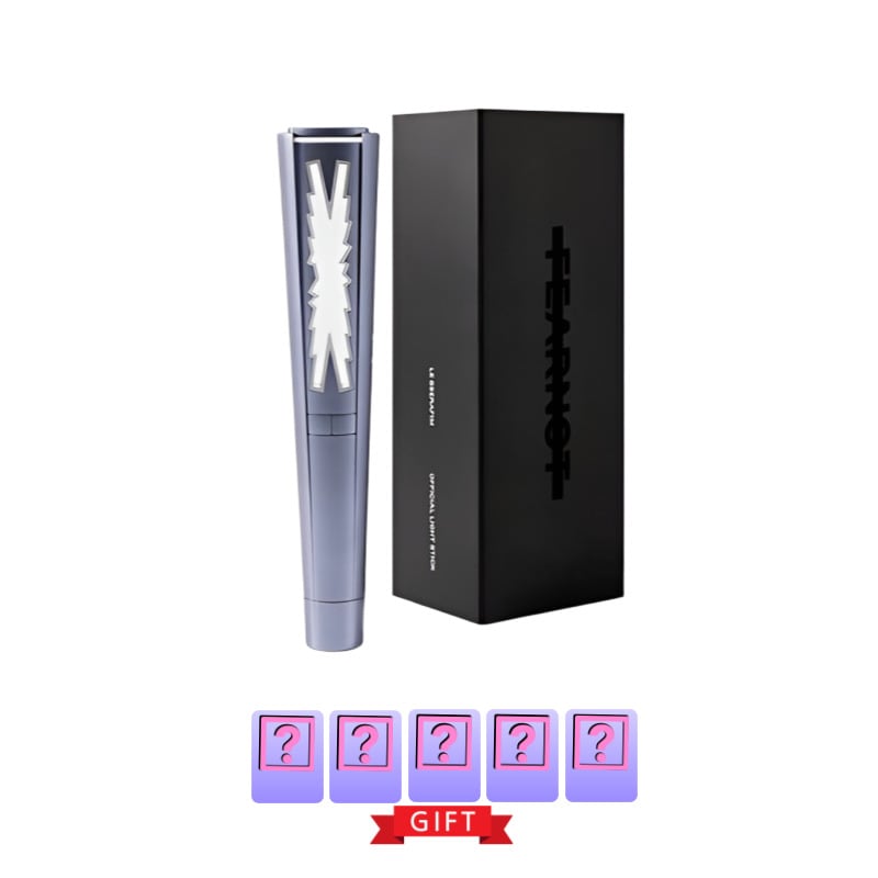 【公式】LE SSERAFIM OFFICIAL LIGHT STICK ペンライト 応援棒 正規品 ルセラフィム+当店限定フォトカード5枚付