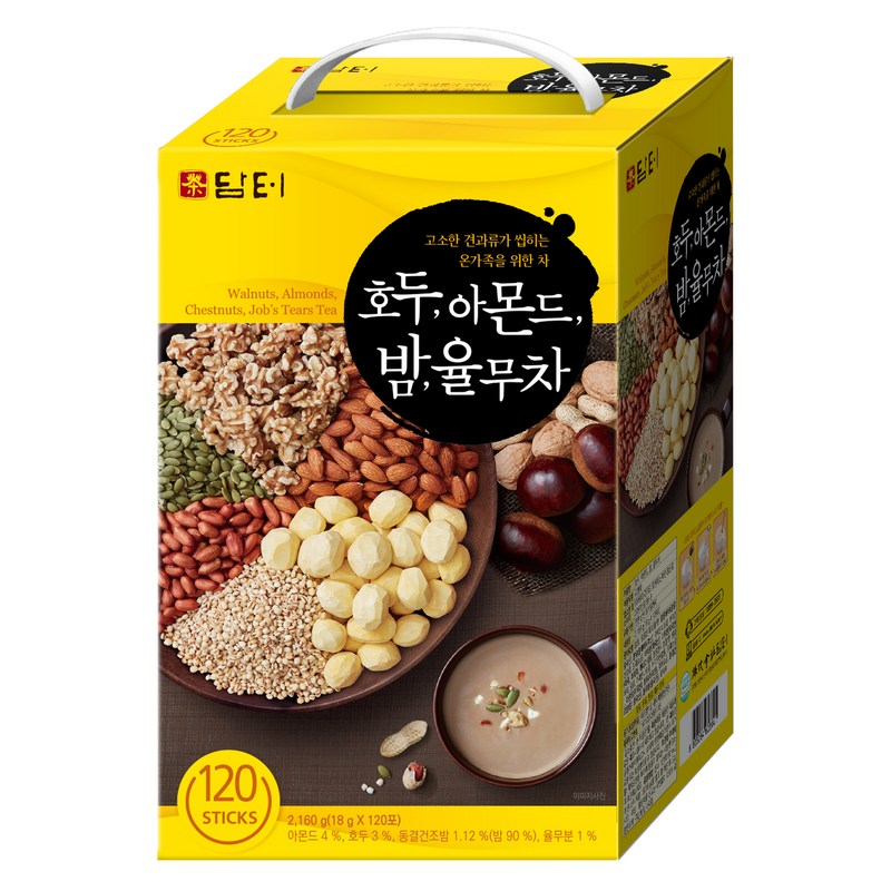 クルミアーモンド 栗栗ムチャ 18g 120個 / 韓国茶