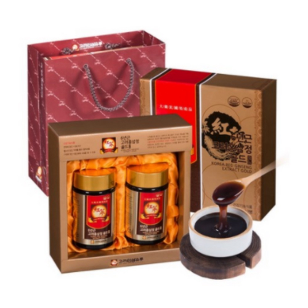高麗人参流通6年根高麗紅参錠2個入り+ショッピングバッグ250g2個