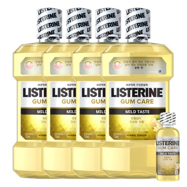 リステリン/ガムケアマイルド/750ml/4+100ml