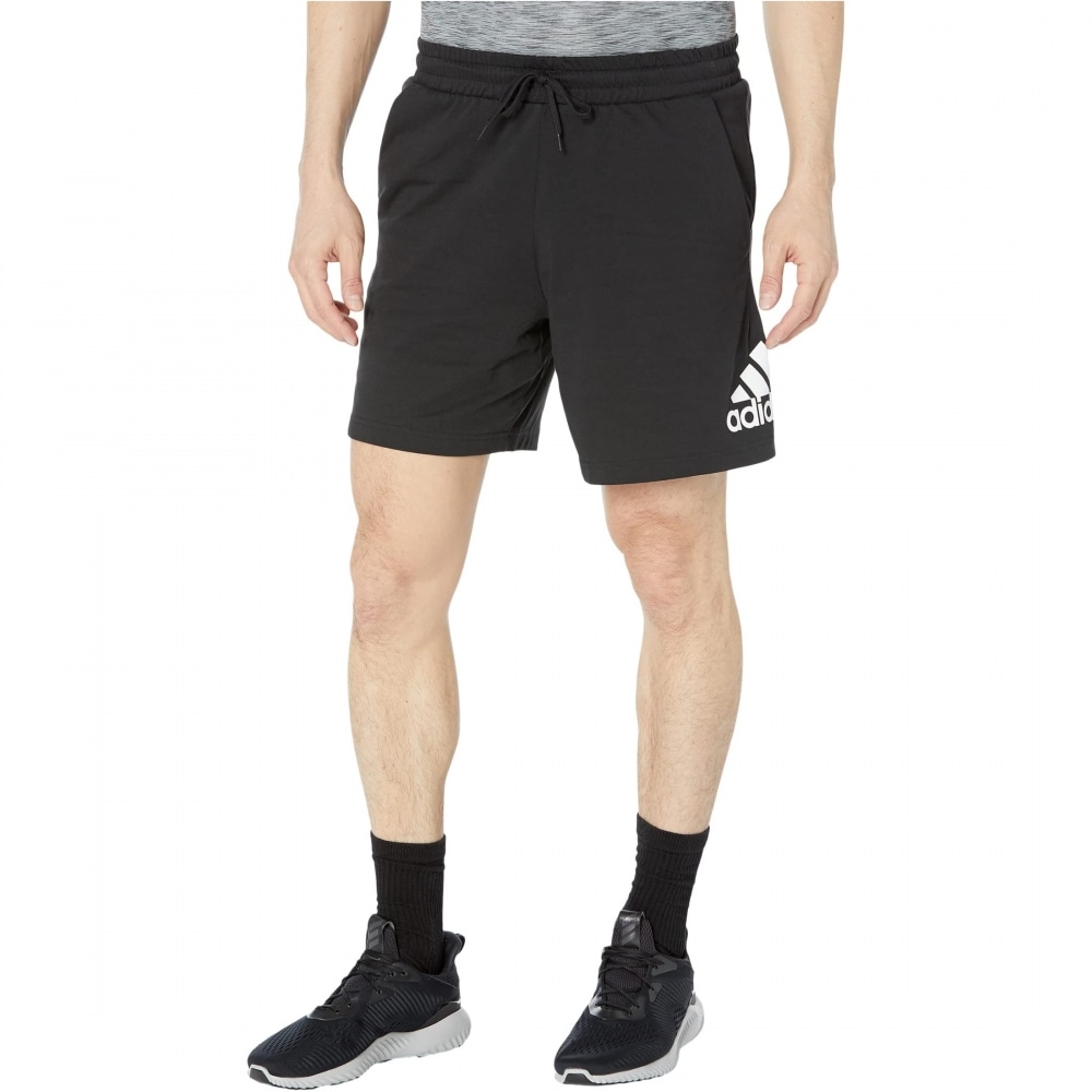 アディダスエッセンシャルロゴショーツブラック/ホワイト