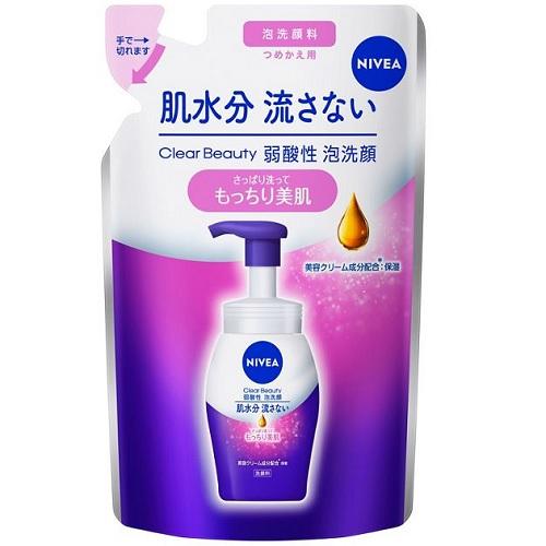 ニベア クリームケア弱酸性泡洗顔 つめかえ用 130ml