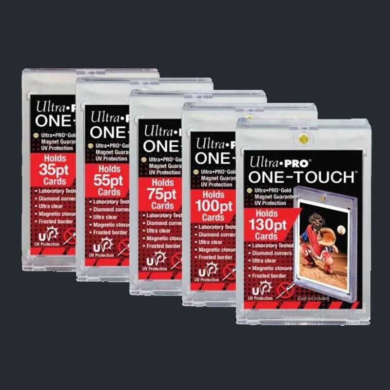 納期21日オリジナルのUltraproカードブロック,1つのレンガスタイルのバッジ,セミリジッドトップ,保護付き35/55/75/100/130/180/200pt構造