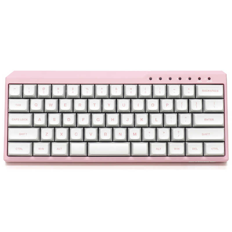 FILCO　キーボード Majestouch MINILA-R Convertible(静音軸・英語配列) ［有線・ワイヤレス /Bluetooth・USB］ イチゴ　FFBTR63MPSEPK